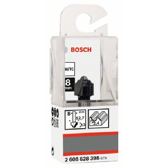 Profilfräser H, 8 mm, R1 2,4 mm, D 12,7 mm, L 12,4 mm, G 46 mm-Beschreibung lesen