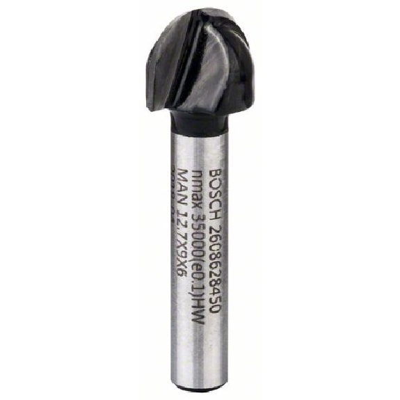 Hohlkehlfräser 6 mm, R1 8 mm, D 15,9 mm, L 12,3 mm, G 45 mm-Leggi tutto