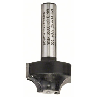 Profilfräser E, 8 mm, R1 6,3 mm, D 25,4 mm, L 14 mm, G 46 mm-Beschreibung lesen