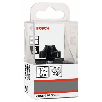 Profilfräser E, 8 mm, R1 6,3 mm, D 25,4 mm, L 14 mm, G 46 mm-Beschreibung lesen