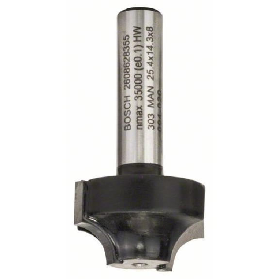 Profilfräser E, 8 mm, R1 6,3 mm, D 25,4 mm, L 14 mm, G 46 mm-Beschreibung lesen