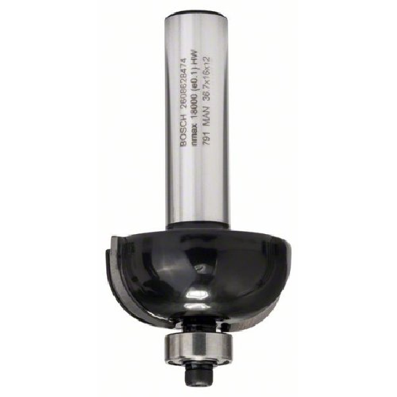 Hohlkehlfräser, 12 mm, R1 12 mm, D 36,7 mm, L 16 mm, G 70 mm Hohlkehlfräser, 12 mm, R1 12 mm, D 36,7 mm, L 16 mm, G 70 mm-Beschreibung lesen