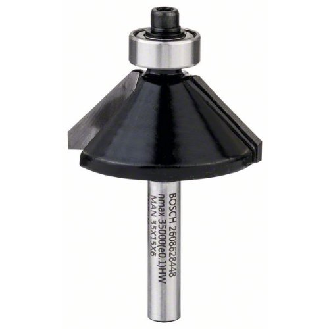 Fase-/Bündigfräser 6 mm, D1 34,9 mm, B 11,1 mm, L 14,6 mm, G 56 mm, 45°-Beschreibung lesen