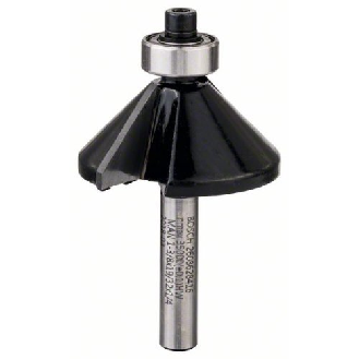 Fase-/Bündigfräser 1/4", D1 34,9 mm, B 13 mm, L 14,6 mm, G 56 mm, 45°-Beschreibung lesen