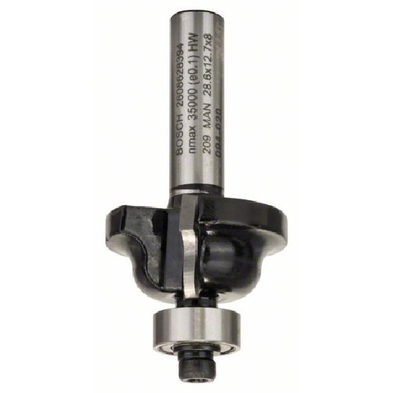 Profilfräser B, 8 mm, R1 4 mm, B 8 mm, L 12,4 mm, G 54 mm Profilfräser B, 8 mm, R1 4 mm, B 8 mm, L 12,4 mm, G 54 mm-Beschreibung lesen