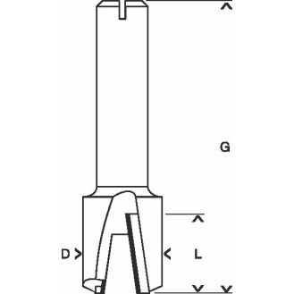 Nutfräser 8 mm, D1 12,7 mm, L 12,7 mm, G 50,8 mm-Beschreibung lesen