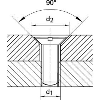 Mehrfasenstufenbohrer DIN 8374 HSS M3 90G.