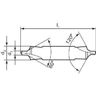 Zentrierbohrer D333B HSS 2,00mm 120 Grad-Beschreibung lesen