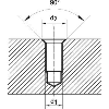 Mehrfasenstufenbohrer DIN 8376 HSS M3 90 Grad