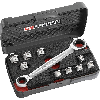 Juego de llave con trinquete de vasos hexagonales "11 en 1" - FACOM 464.J1APB