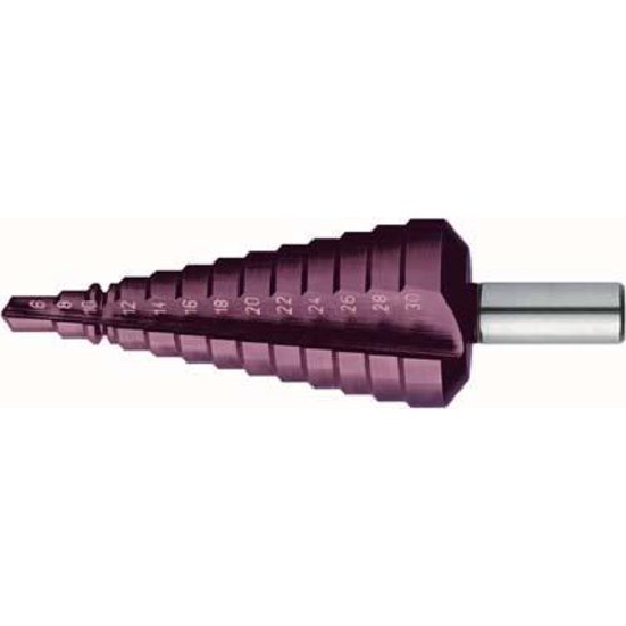 Universal-Stufenbohrer HSS TiAlN20-30,00mm-Beschreibung lesen
