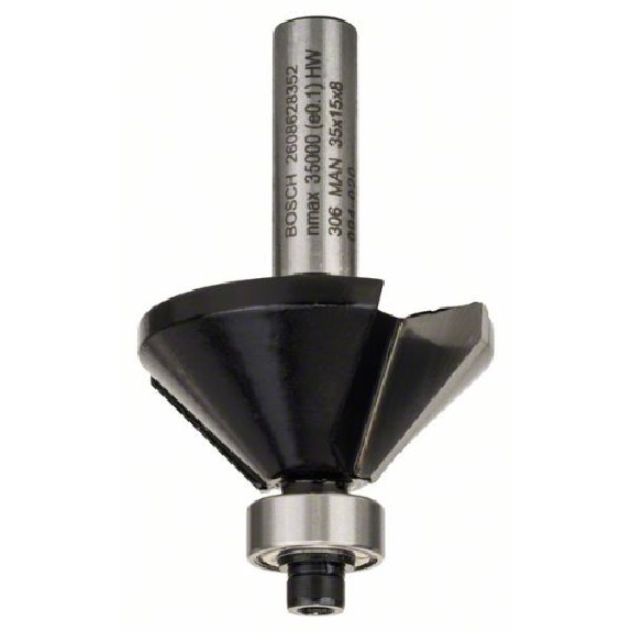 Fasefräser, 8 mm, B 11 mm, L 15 mm, G 56 mm, 45°-Beschreibung lesen