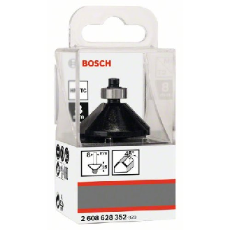 Fasefräser, 8 mm, B 11 mm, L 15 mm, G 56 mm, 45°-Beschreibung lesen