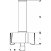 Falzfräser, Standard for Wood, 8 mm, B 9,5 mm, D 31,8 mm, L 12,5 mm, G 54 mm