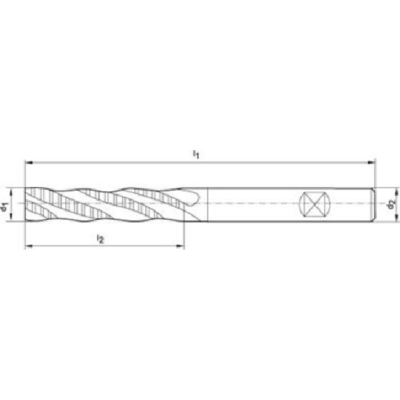 Schaftfräser DIN 844 L HSSCo8 6,00mm NF Schaftfräser DIN 844 L HSSCo8 6,00mm NF-Beschreibung lesen