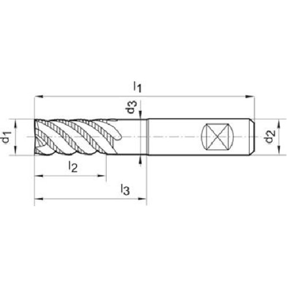 Schruppfräser WN LR X SPEED 6,0 mm HB Z 4 HR-Beschreibung lesen