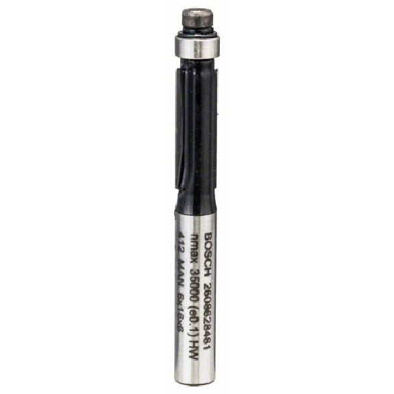 Fraise affleurante Standard pour le bois, 8 mm, D1 9,5 mm, L 25,4 mm, G 68 mm-Lire la description