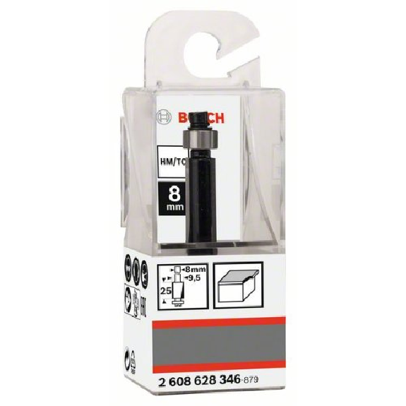 Bündigfräser Standard for Wood, 8 mm, D1 9,5 mm, L 25,4 mm, G 68 mm-Beschreibung lesen
