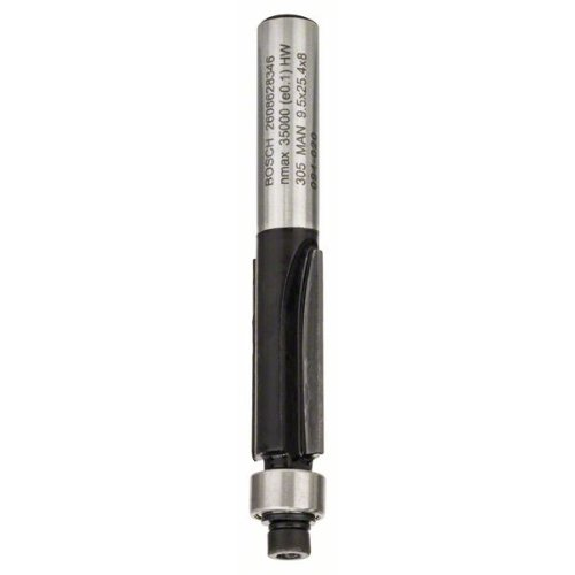 Bündigfräser Standard for Wood, 8 mm, D1 9,5 mm, L 25,4 mm, G 68 mm Bündigfräser Standard for Wood, 8 mm, D1 9,5 mm, L 25,4 mm, G 68 mm-Beschreibung lesen