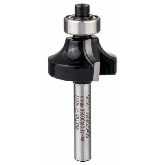 Abrundfräser 6 mm, R1 6,3 mm, D 25,4, L 13,1 mm, G 54 mm-Beschreibung lesen