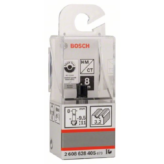 Viertelstabfräser, 8 mm, R1 3,2 mm, D 9,5 mm, L 10,2 mm, G 41 mm-Beschreibung lesen