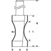 Flachstabfräser, 8 mm, 18,3 mm, 20,6 mm, 32 mm, 63,5 mm Flachstabfräser, 8 mm, 18,3 mm, 20,6 mm, 32 mm, 63,5 mm