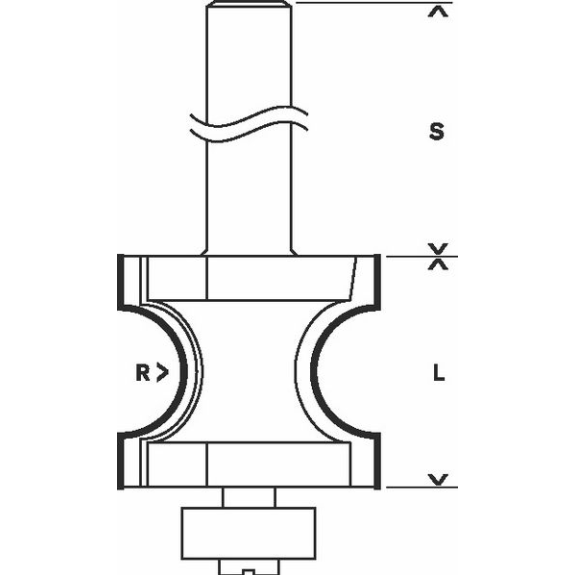 Halbstabfräser, 8 mm, 6 mm, 19 mm, 63 mm-Beschreibung lesen