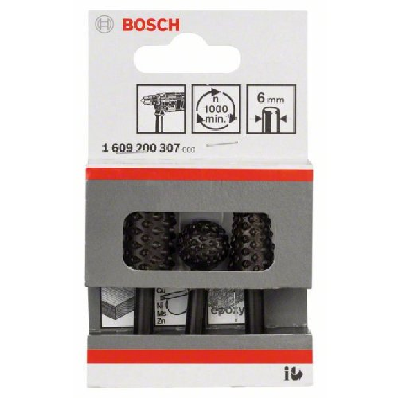 Freihandfräser-Set, 6 mm-Schaft, 3-teilig, 16 - 16 -7 mm-Beschreibung lesen