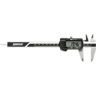Calibres pie de rey digitales ORION 150 mm, 0,01 mm, versión zurdos, en estuche-Leer más