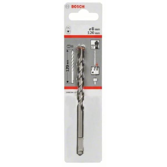 Zentrierbohrer f. Aufnahmeschaft für Sechskantadapter und SDS-plus, 8 mm, 120 mm-Beschreibung lesen