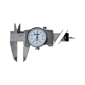 Calibre pie de rey ORION en estuche, 150 mm con escala redonda-Leer más