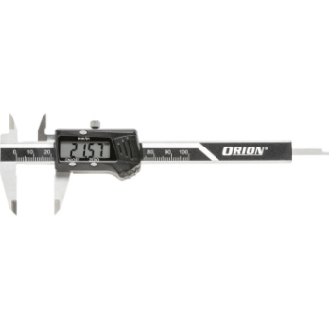 Calib. pie rey digitales ORION 150 mm, 0,01 mm, estuche, sup. medición m. duro-Leer más