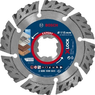 Disco de corte de diamante Expert MultiMaterial X-LOCK de 115 x 22,23 x 2,4 x 12 mm - BOSCH EXPERT 2608900669-Lire la description