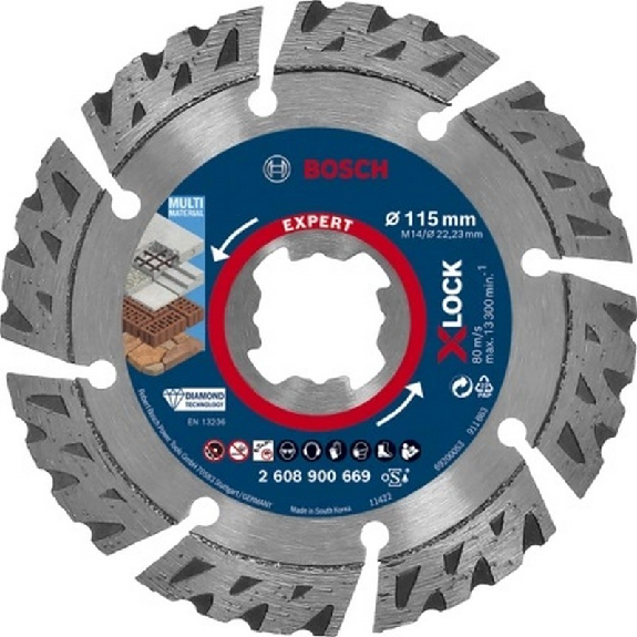 115 x 22,23 x 2,4 x 12 mm - 260890069 Disque de coupe de diamant multimaterial-Leggi tutto