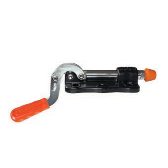 Pince à tige de poussée 536 galvanisée avec corps en fonte avec base horizontale, force de pression 2500N, force de maintien 4000-Leggi tutto