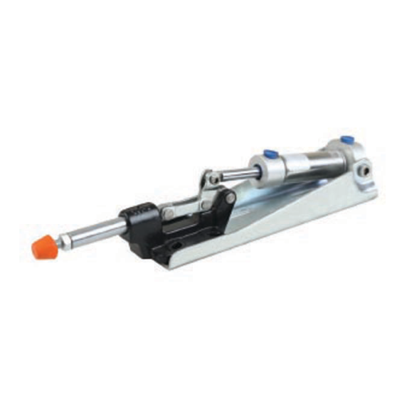 Pince à tige de poussée pneumatique 641 avec base horizontale, force de pression 1500N-Leggi tutto