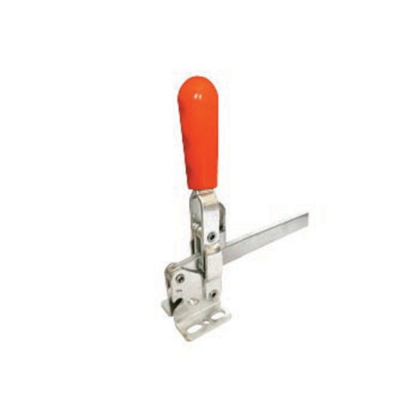 Vertikalspanner 211 Verzinkt Massiver Haltearm mit waagerechtem Fuß Druckkraft 4500N Arm 180mm-Beschreibung lesen