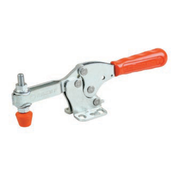 Pince horizontale en acier inoxydable 111 avec base horizontale, force de pression 450N-Leggi tutto
