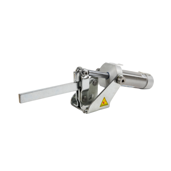 Pneumatikspanner 611 Massiver Haltearm mit waagerechtem Fuß Druckkraft 1200N Arm 112mm-Beschreibung lesen