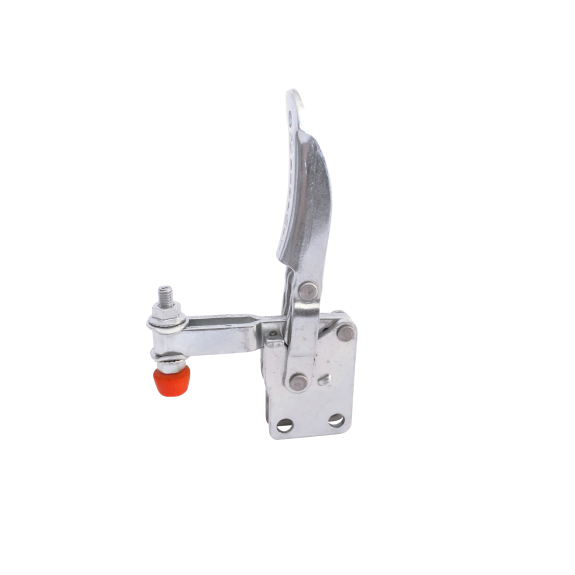 Vertikalspanner 212 Edelstahl Griff aus Metall mit senkrechtem Fuß Druckkraft 550N-Beschreibung lesen