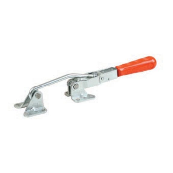 Tendeur de verrouillage 411 noir bruni avec base horizontale, force de pression 1500N-Leggi tutto