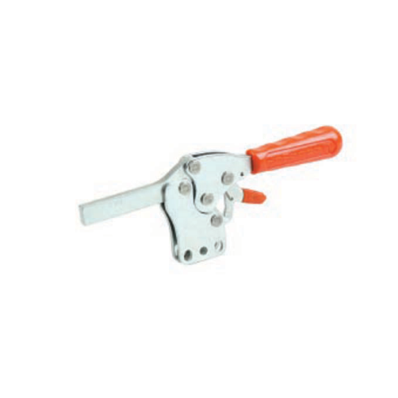 Pince horizontale 112 Galvanisée Bras de maintien solide et verrouillage de sécurité avec base verticale Force de pression 850N Bras 43mm-Lire la description