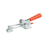 Verschlussspanner 311 Verzinkt mit Sicherheitsverriegelung mit waagerechtem Fuß Druckkraft 1500N Arm 32-62mm
