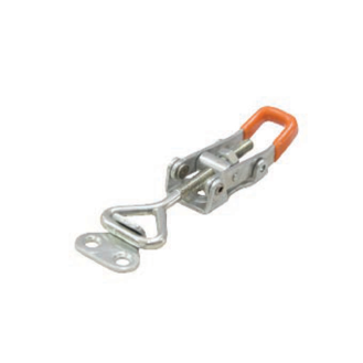 Verschlussspanner 361 Edelstahl Silikonbeschichteter Griff mit waagerechtem Fuß Druckkraft 1500N-Beschreibung lesen
