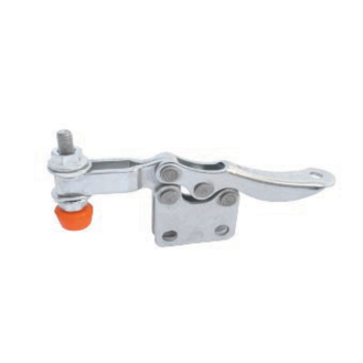 Horizontalspanner 112 Verzinkt Griff aus Metall mit senkrechtem Fuß Druckkraft 450N-Beschreibung lesen