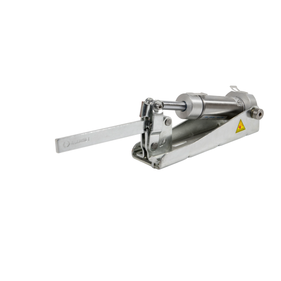 Pneumatikspanner 631 Massiver Haltearm mit waagerechtem Fuß Druckkraft 2000N Arm 167mm-Beschreibung lesen