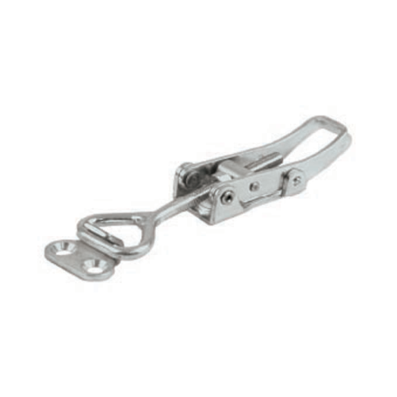 Verschlussspanner 361 Verzinkt Griff aus Metall mit waagerechtem Fuß Druckkraft 1500N-Beschreibung lesen