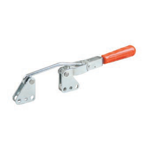 Verschlussspanner 412 Edelstahl mit senkrechtem Fuß Druckkraft 2000N-Beschreibung lesen