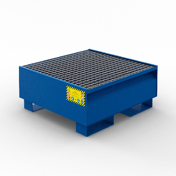 Vasca di raccolta per 1 fusto da 200 LT- Blu-Leggi tutto