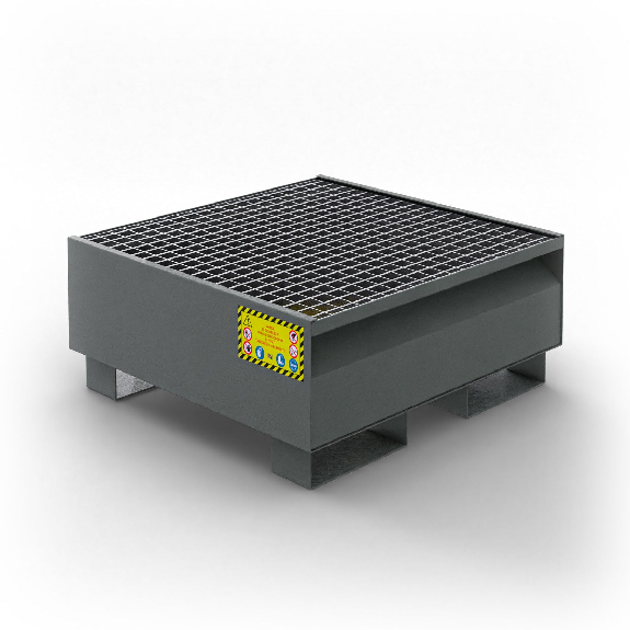 Cubeta colectora para nr.1 barril de 200 lt - Gris-Leer más